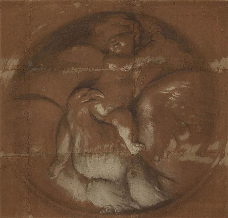 Cupido bendato sopra l'acquila - Royal Collection